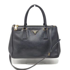 Auth Prada Small Galleria Saffiano Crossbody Bag